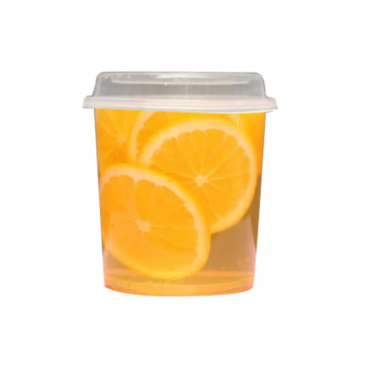 Tipack Factory Price High Barrier Food Grade Disposable Fruit Jelly Cups Plastic Containers