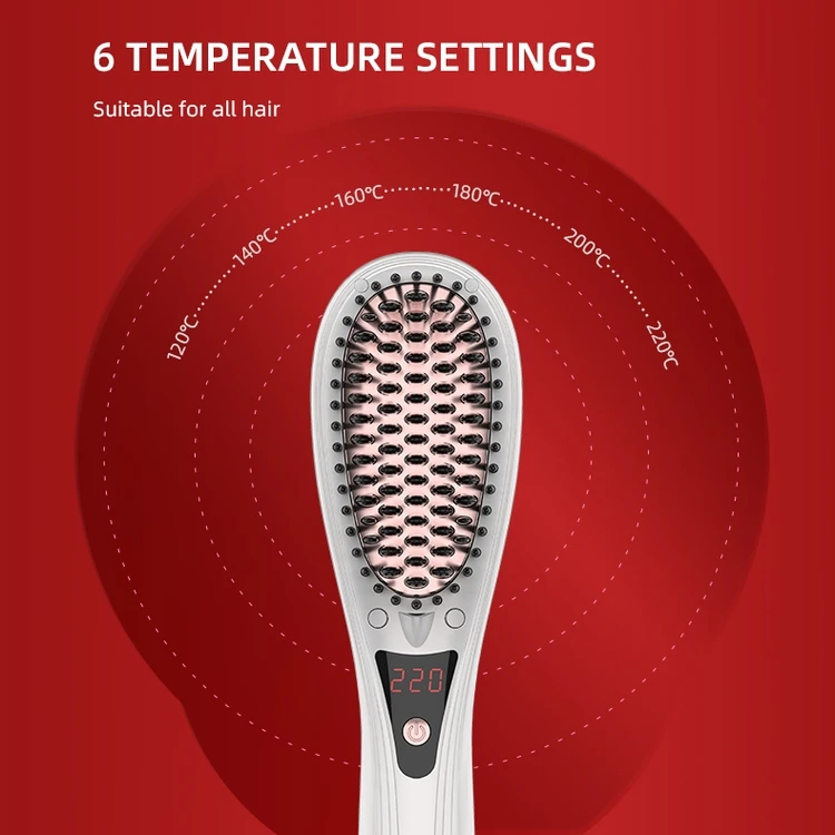 High Quality Ceramic Rechargeable Lazy Hair Straightener Does Not Hurt The Hair Ironing Board Double Ion Straight Brush