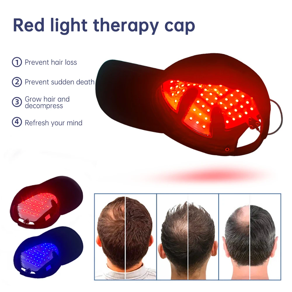 High Quality Hair Loss Treatment Caps Far Infrared Led Red Light Therapy Hair Growth Cap For Hair Growth