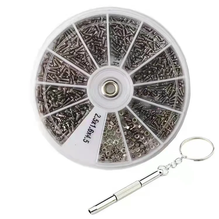 1200pcs glasses accessories screw accessory box Spectacle Home repair