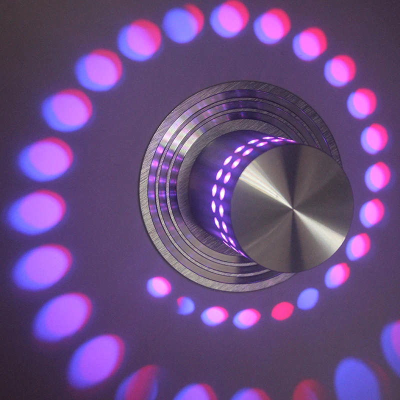 Hagood 3W Embedded LED Ceiling Wall Lamp with remote controller for ceiling RGB wall light with controller