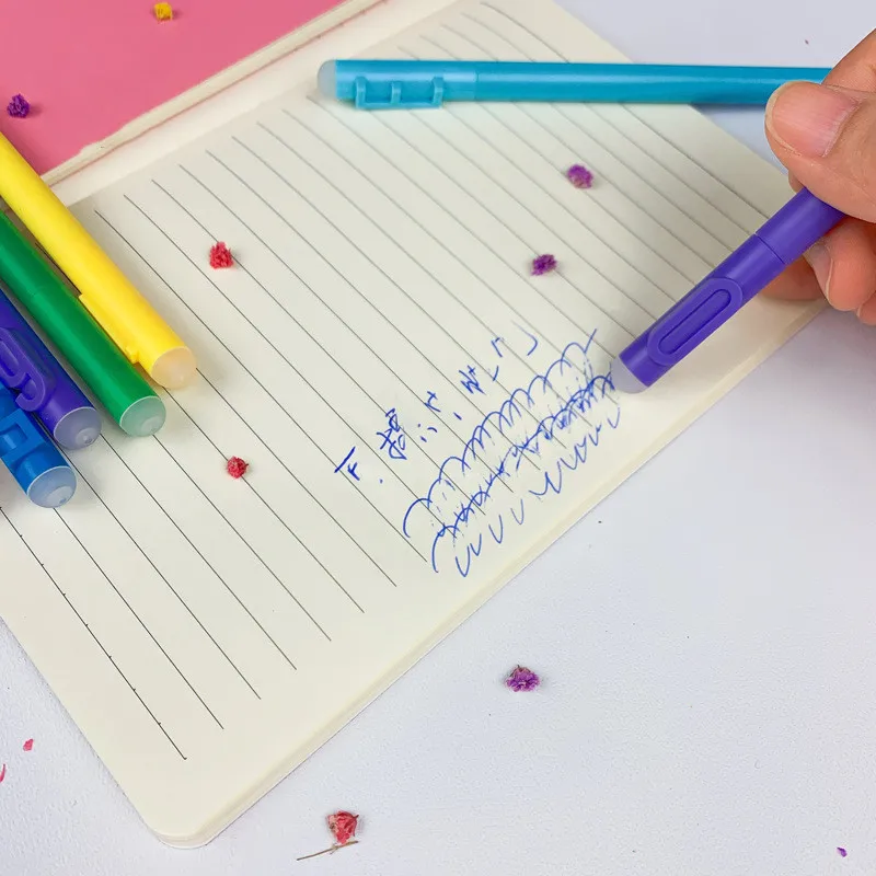 Novelty Colorful Letter Number Clip Gel Pens Creative Erasable Neutral Pen Candy Color Retractable Gel Pen