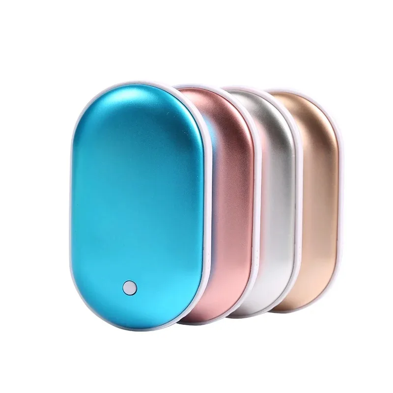 Custom usb mobile power bank supply High quality cobblestone pocket pebble electronic usb charging mini hand heater warmers