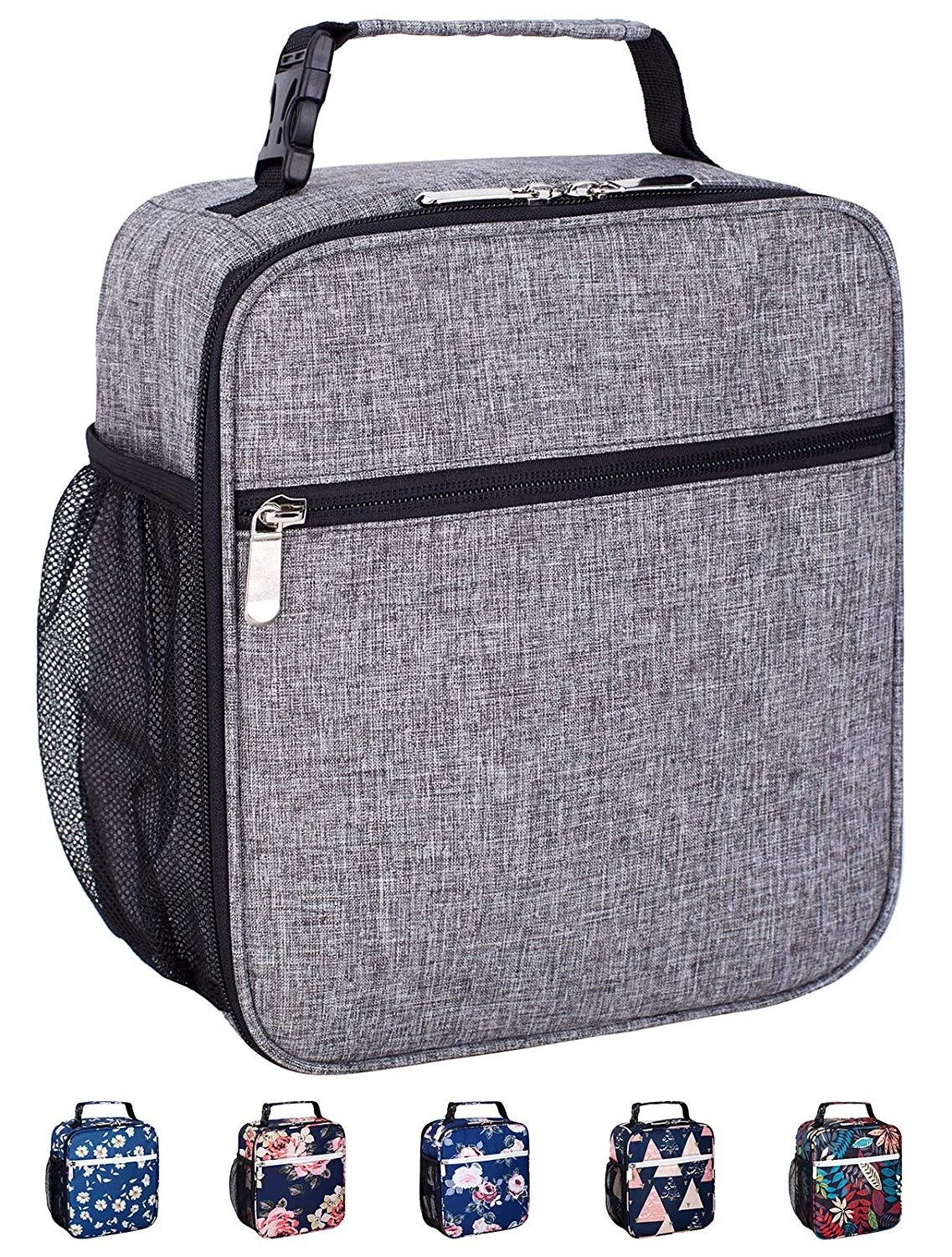 Custom color printed kids cooler lunch bag portable adjusted shoulder strap lunch bag insulated lunch bag for kids