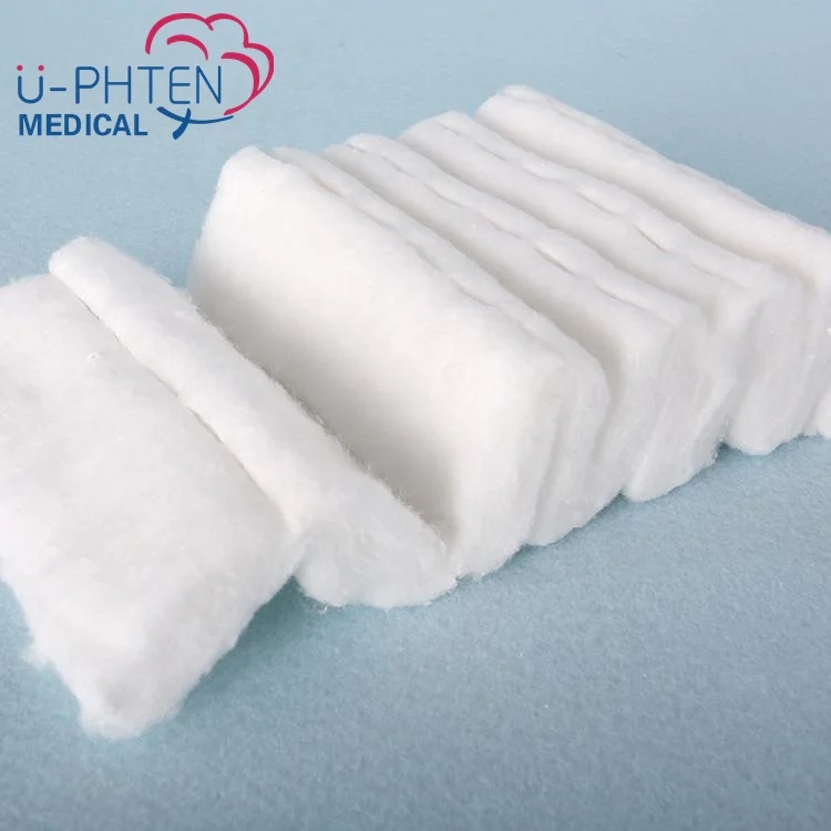 Highly Absorbent Smooth Texture Pure White Zig Zag Cotton for Healthcare and Hospitals for Dressing Wound & Cuts
