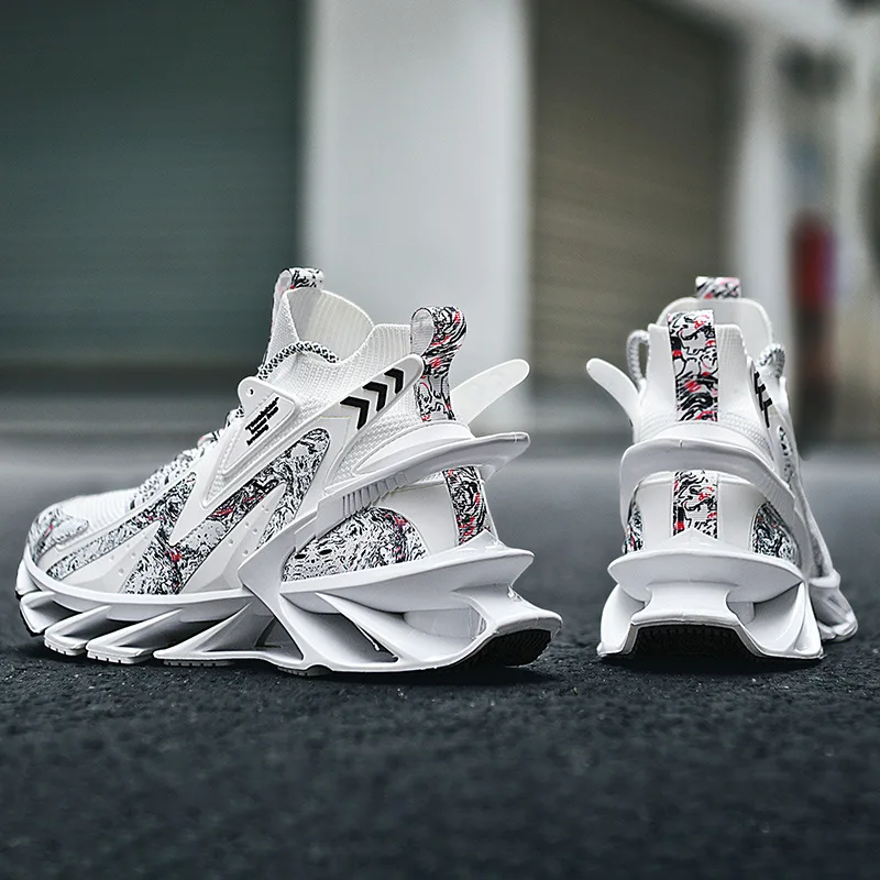 2022 Men Sneakers Blade Running Basketball  Shoes Men Footwear Trainer Fashion Male Casual White Shoes For Men