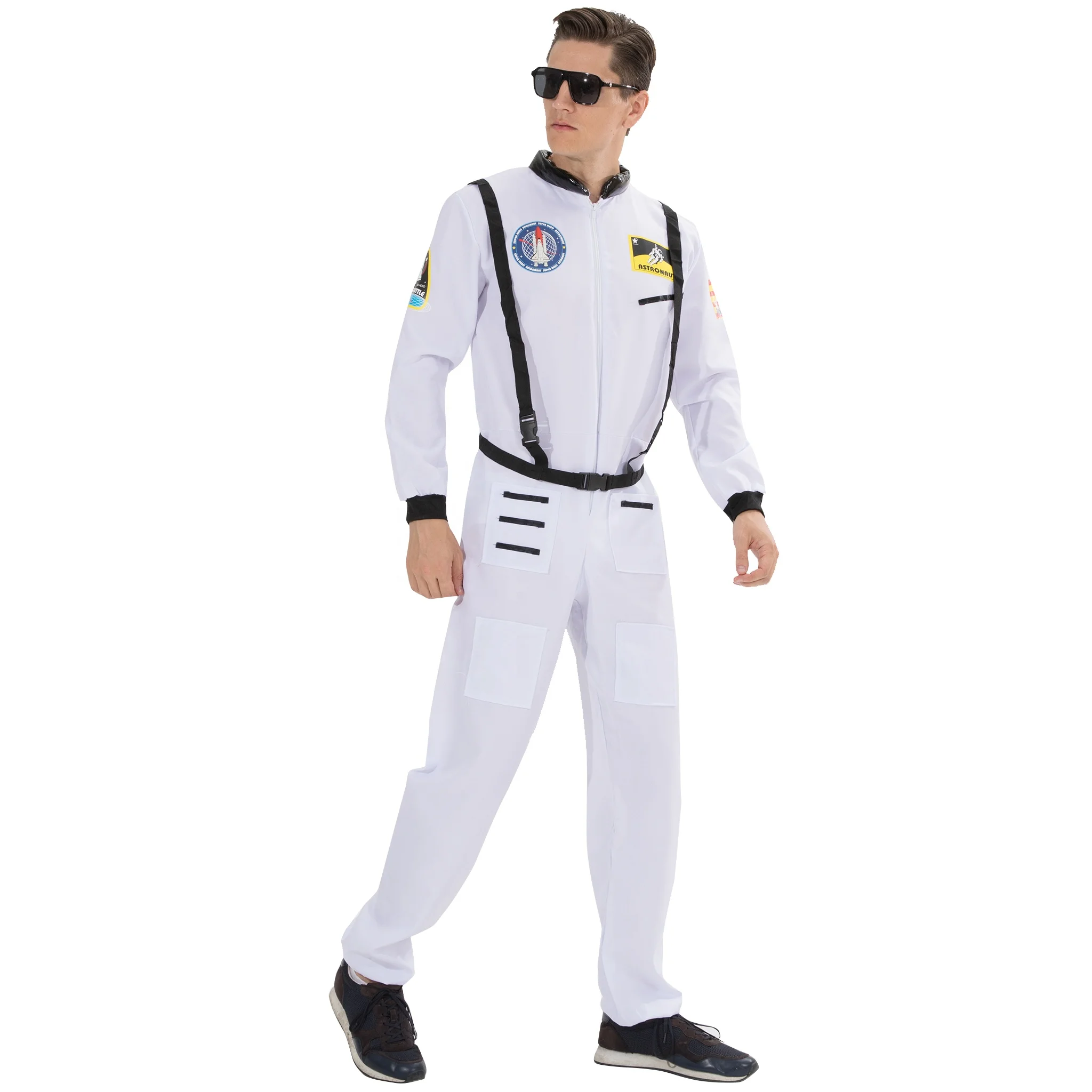 RTS halloween costume for adult orange spaceman suit white astronaut costume