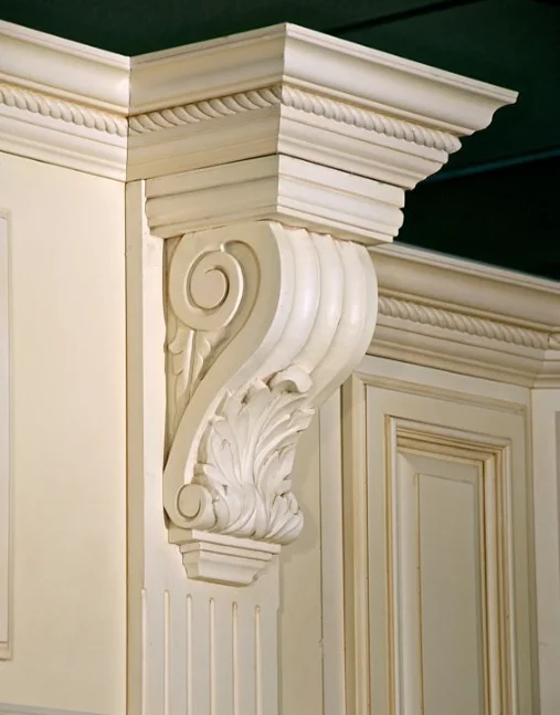 Hand Carved Wood Corbel Carving crown Cornice piece for indoor and outdoor