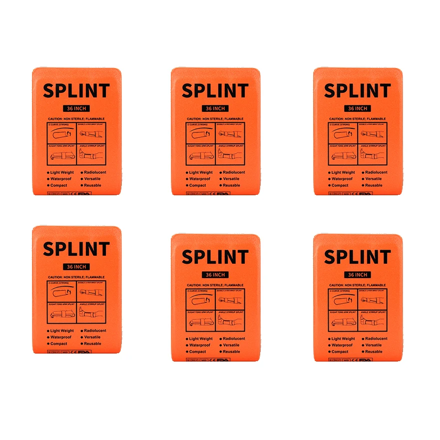 Emsrun Factory Supply Aluminum Splint Medical Waterproof Moldable Splint for Emergency Survival