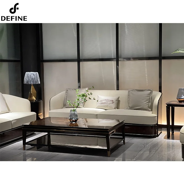 European living room chairs leisure two seat sofa unique designer italy leather sofa 2021