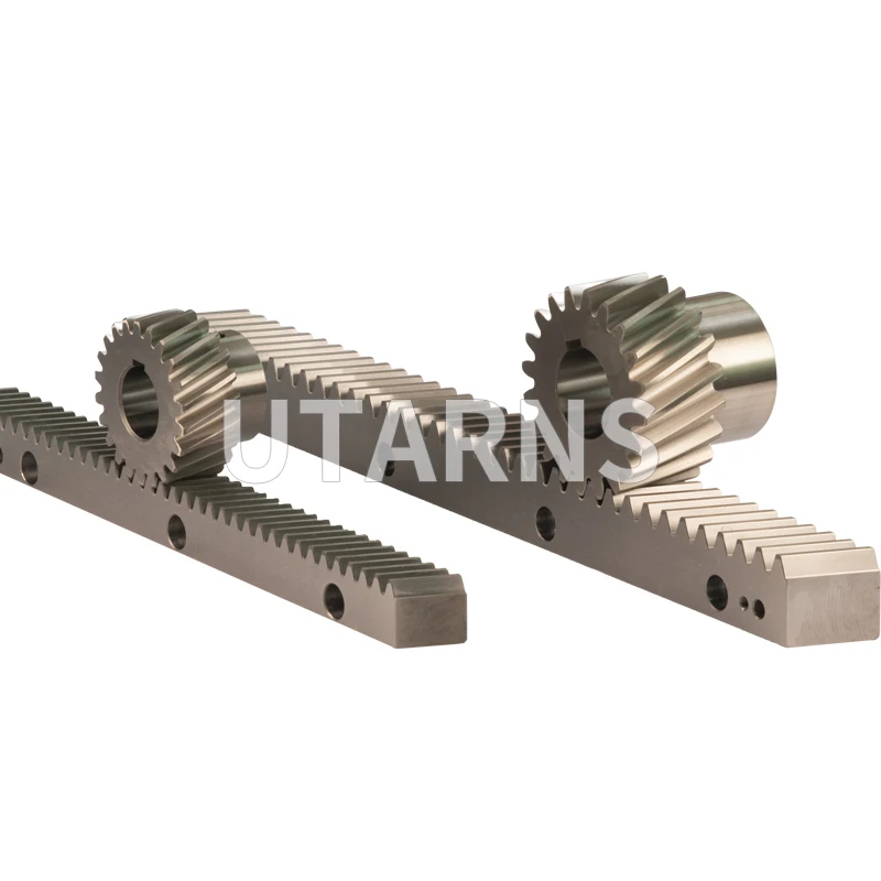 CNC Machine High Precision C45 Steel DIN7 M2 helical gear rack and Pinion