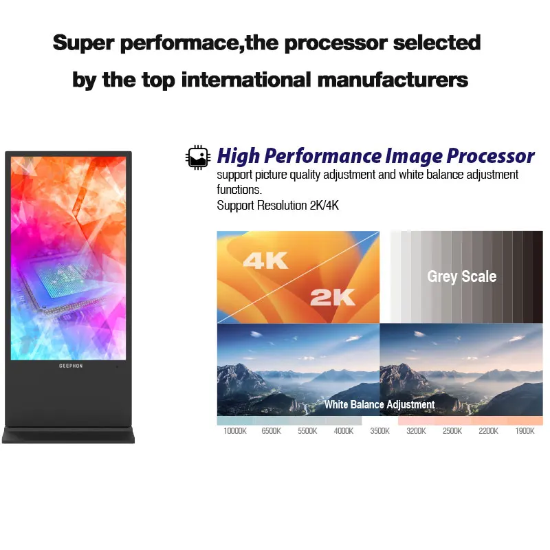 wall hanging lcd screen advertising player digital menu board display screen PCAP Touch digital signage and displays