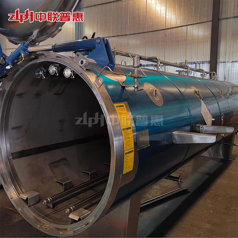 ZLPH Canned Meat  Food Automatic up Door Steam Retort Autoclave Steam Generator