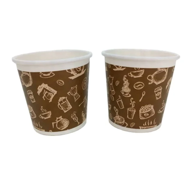 free sample paper cup 4oz custom  single wall hot drink paper cup Hot sale products