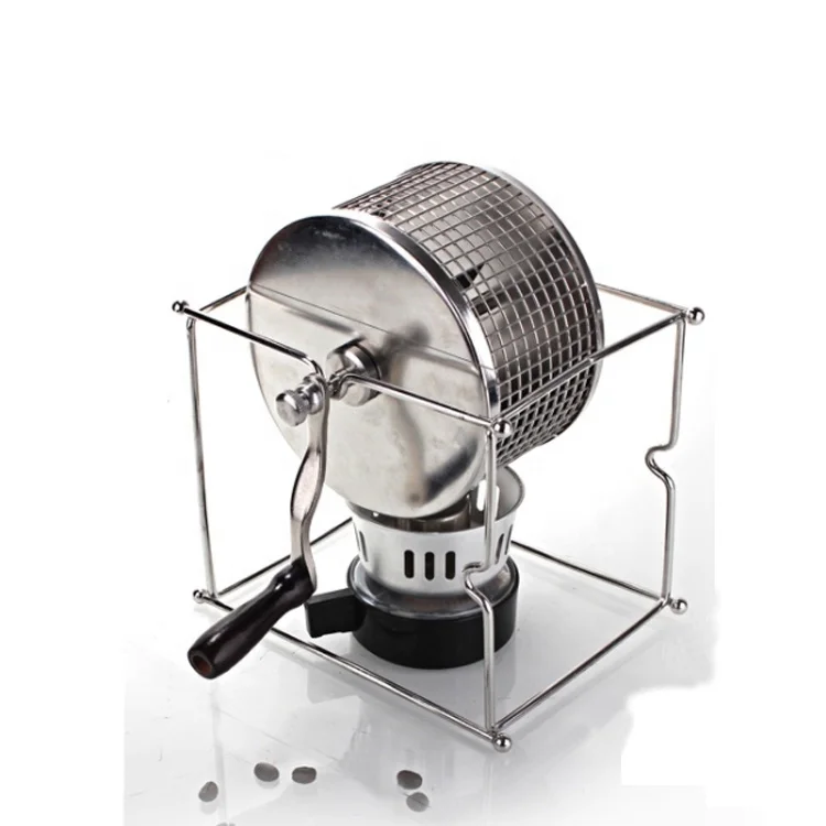 
 Домашняя ручная сушильная машина, ручная машина для запекания кофейных зерен, маленькая роликовая машина для выпечки из нержавеющей стали  
