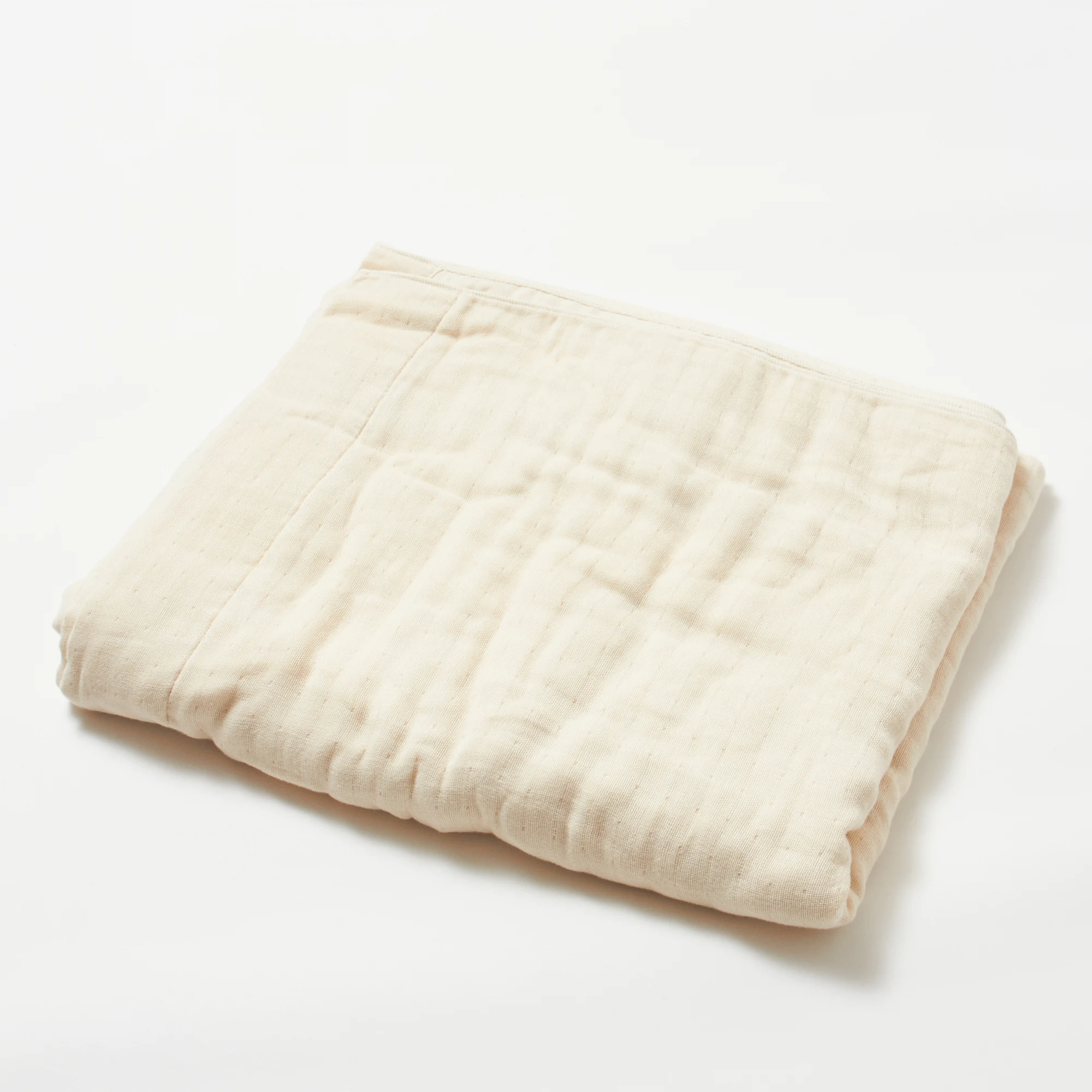 Warm Custom Print Cotton Woven Blanket With A Four-Layer Gauze Woven