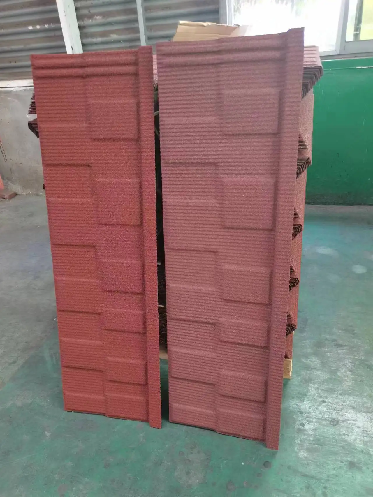 China best quality bond color  coated stone coated metal steel roofing tiles shingles sheets wave roof tiles