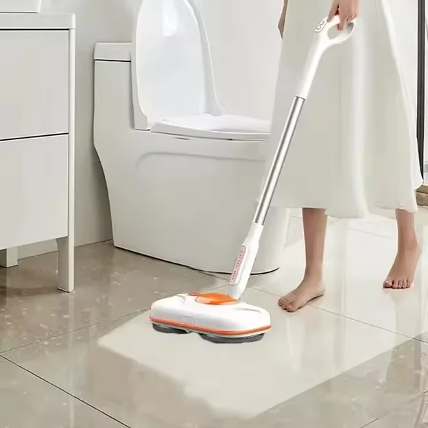 Electric mop machine with cleaning bucket handheld USB charging, 360 degree rotating cleaning mop with