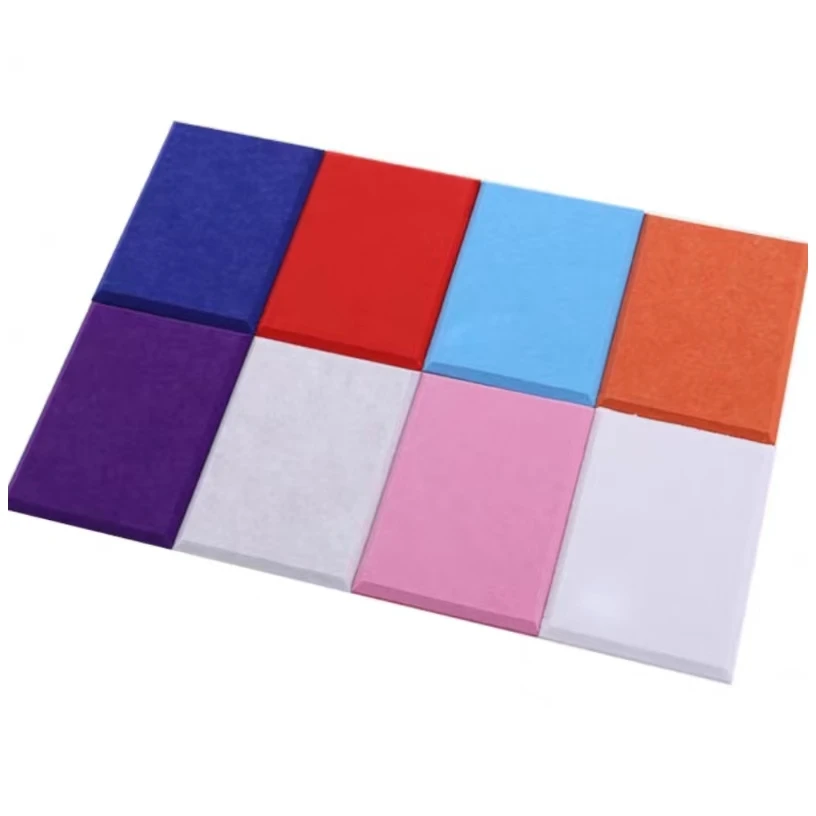Polyester Fiber Sound absorbing Acoustic Panel self-adhesive Acoustic board Studio Stadium audio room