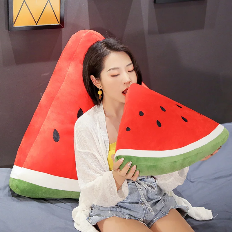 Cartoon lovely fruit pillow funny decorate fruit pillow watermelon pillows