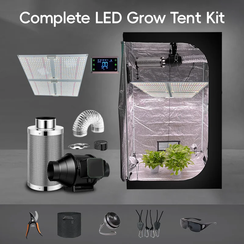 LEDILAND Wholesale Price High Quality Fabric Indoor Hydroponic Grow Tent Complete Kit 4*4FT