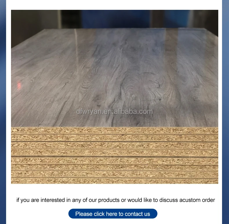 12mm 16mm 18mm 25mm 33mm 45mm Laminated particle board/melamine chipboard