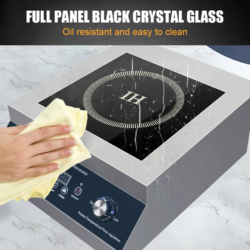 Best Seller 5000W 9 Power Level Push Knob Control Induction Cooktop Built-In Commercial Electric Induction Cooker