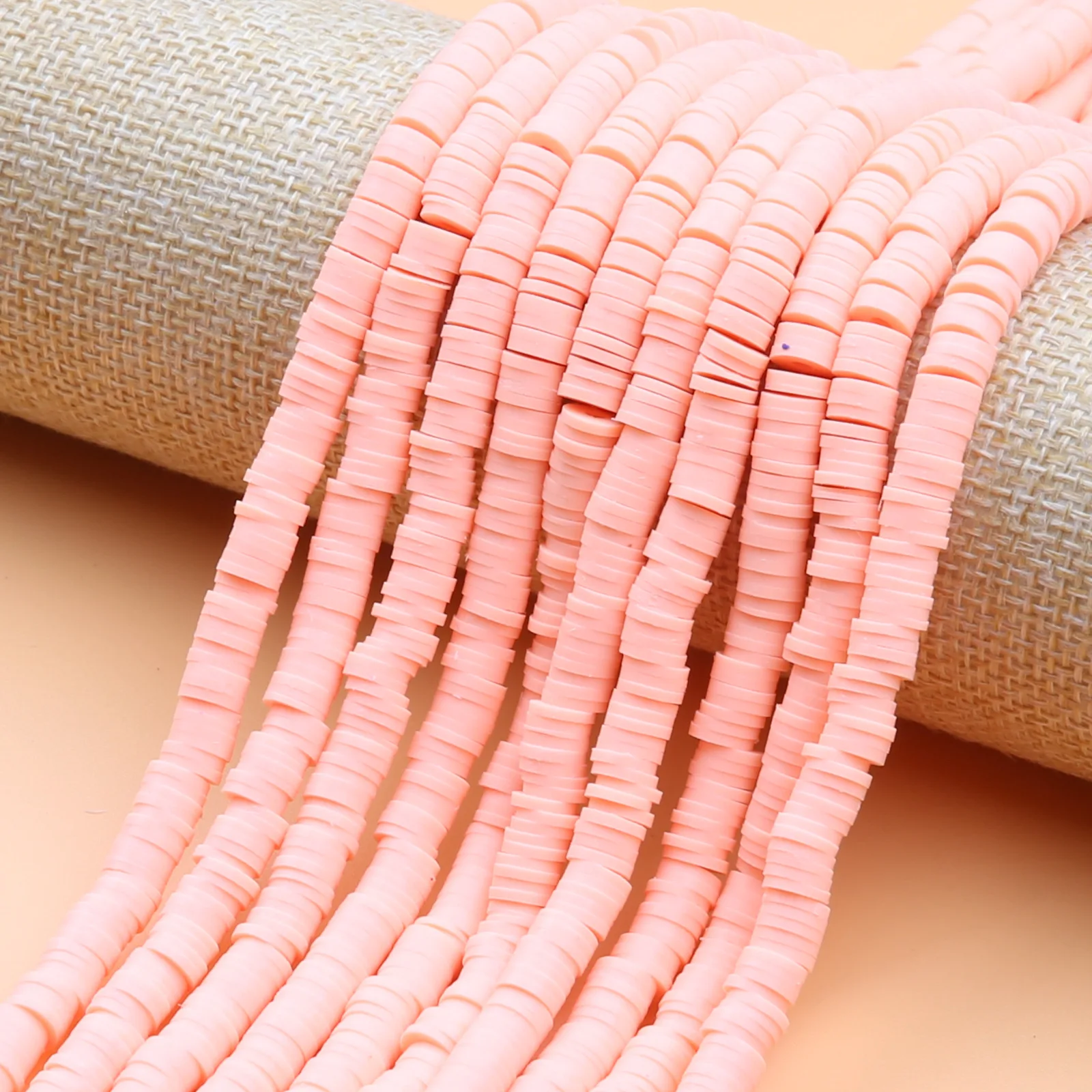 Solid color clay beads polymer clay beads for Jewelry making