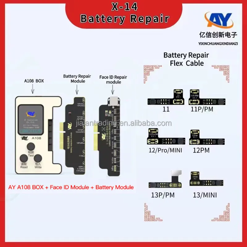 AY A108 Programmer Face ID No Need Welder Flex Cable Battery Repair Tool Dot Matrix Flex For iPhone X XR XS 11 12 13 14 Pro Max