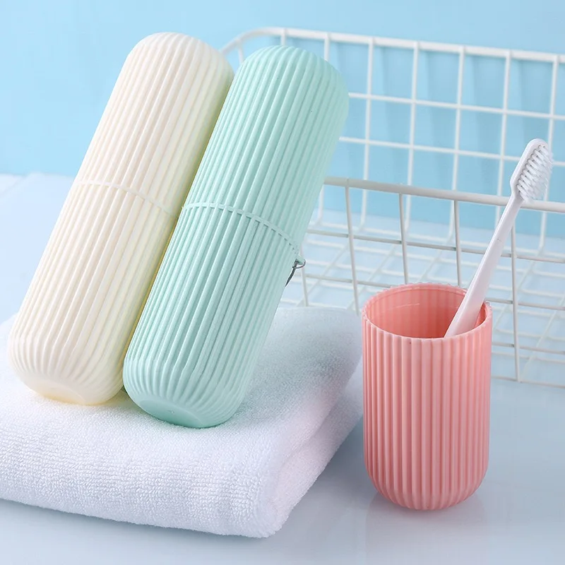 One Stop Shopping Bathroom Accessories Travel Toothbrush Storage Box Dust-proof Tooth Brush Holder  Toothbrush