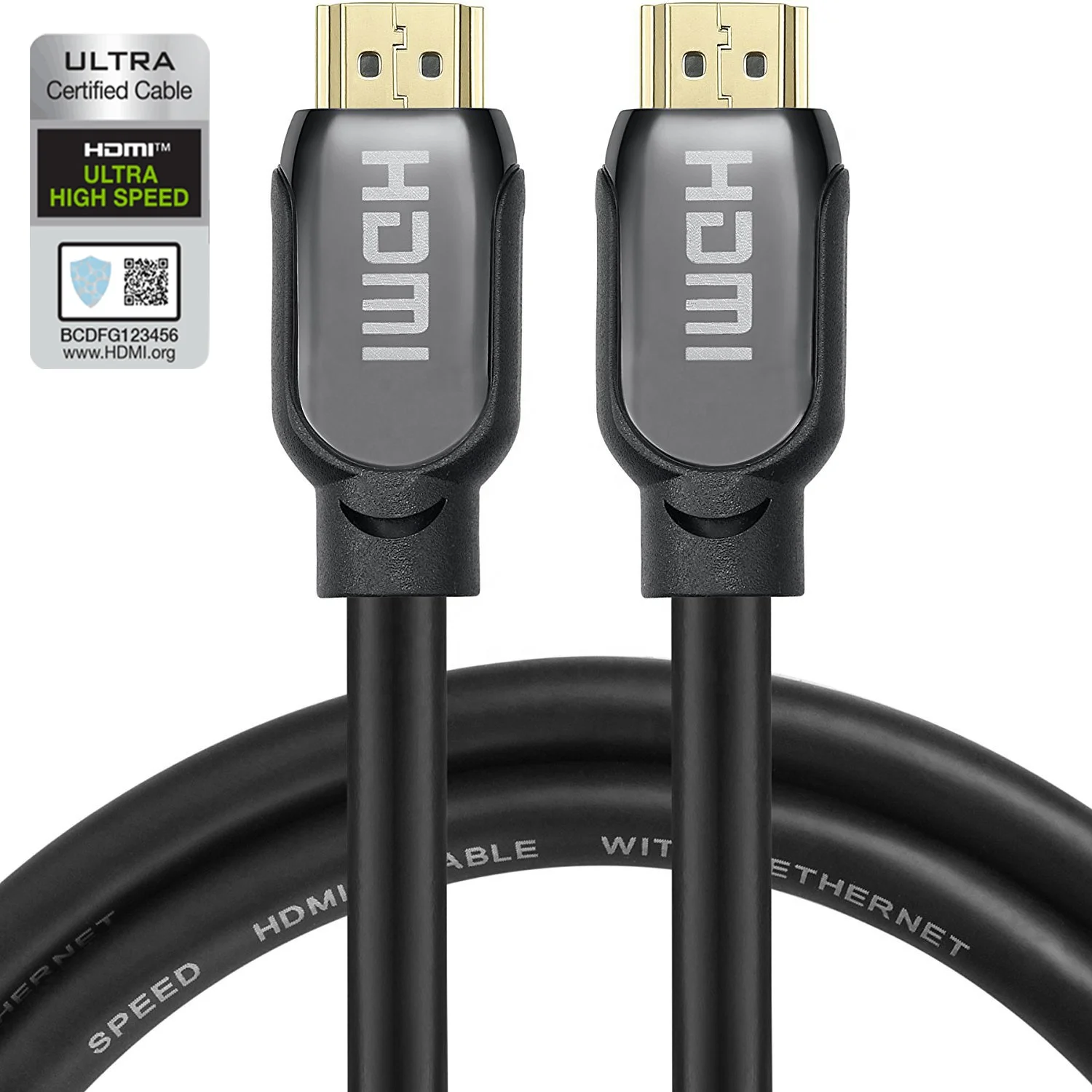 Позолоченные премиум-Сертифицированный HDMI 8K из нержавеющей стали Хомут для кабеля 48 Гбит/с 3D динамический HDR 4K120Hz Ultra High Speed