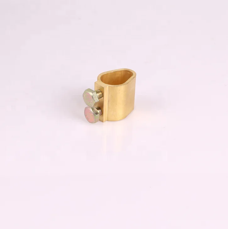 Hua Dian 2022 Cheap Factory Price brass clamp earth rod Copper ground terminal clamp lighting rod type A clamp  connection
