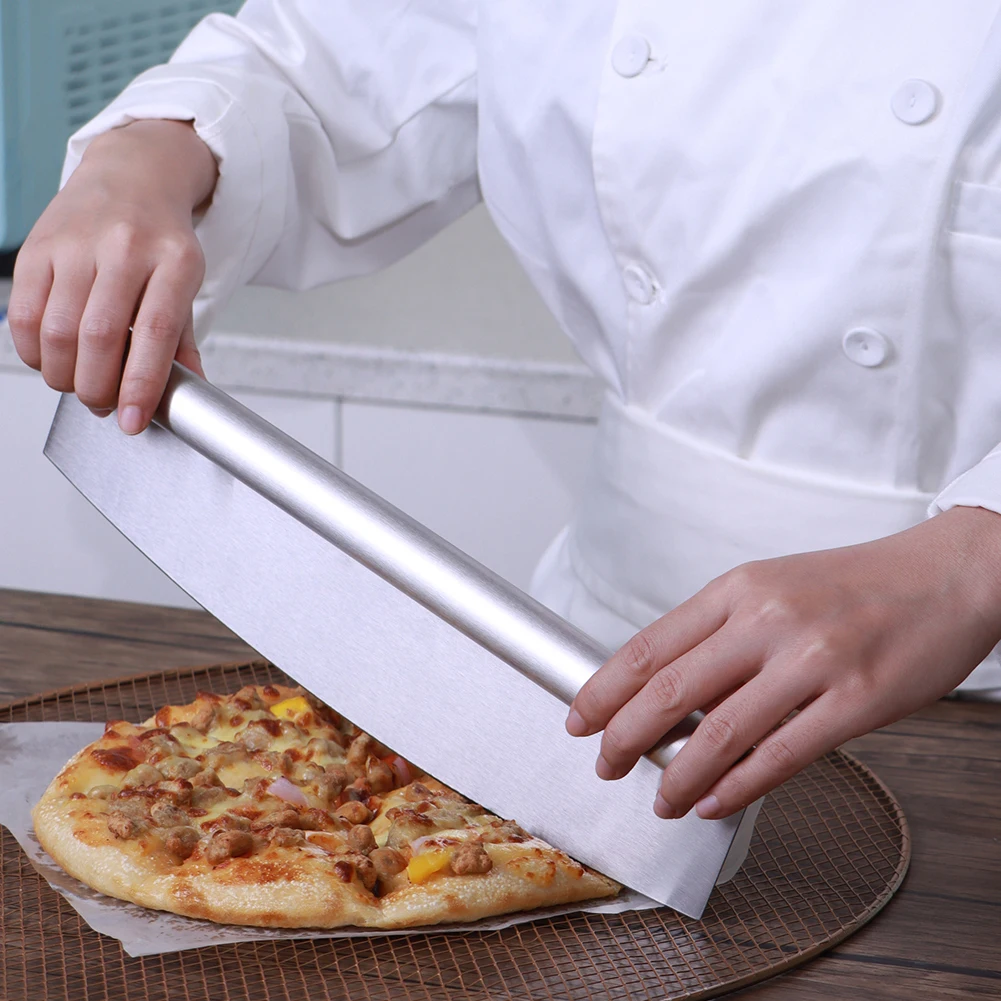 Factory audit plastic blade cover stainless steel pizza cutter