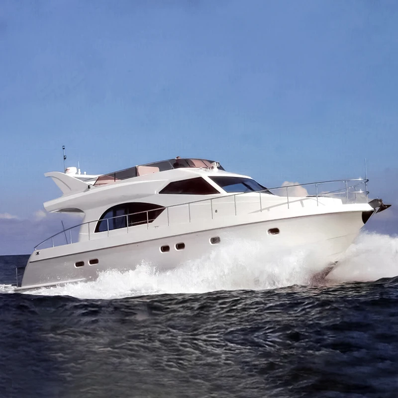 53ft China wholesale throttle control luxury fiber glass boat for sale