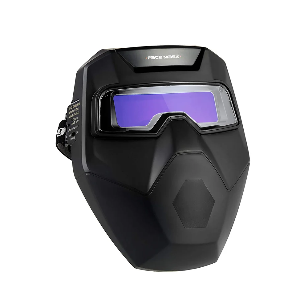 Custom Auto Darkening Welding Goggles with 2 Arc Sensors Face Shield Welding Helmet Welder Face Mask with Eye Shield