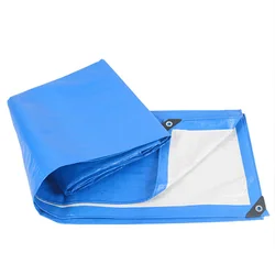 150g tarp sheet  Canopy, Truck, Roof, Tent, Boat or Pool Cover blue white PE tarpaulin