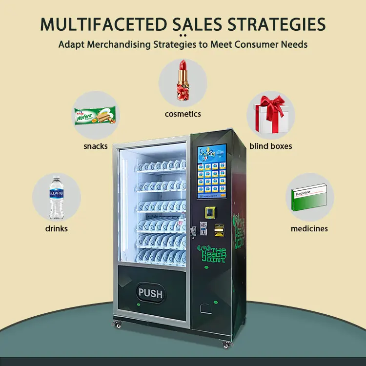 Customized Refrigerated Vending Machine Interactive Shopping Combo Vending Machine Canned Beverage Vending Machine Retail