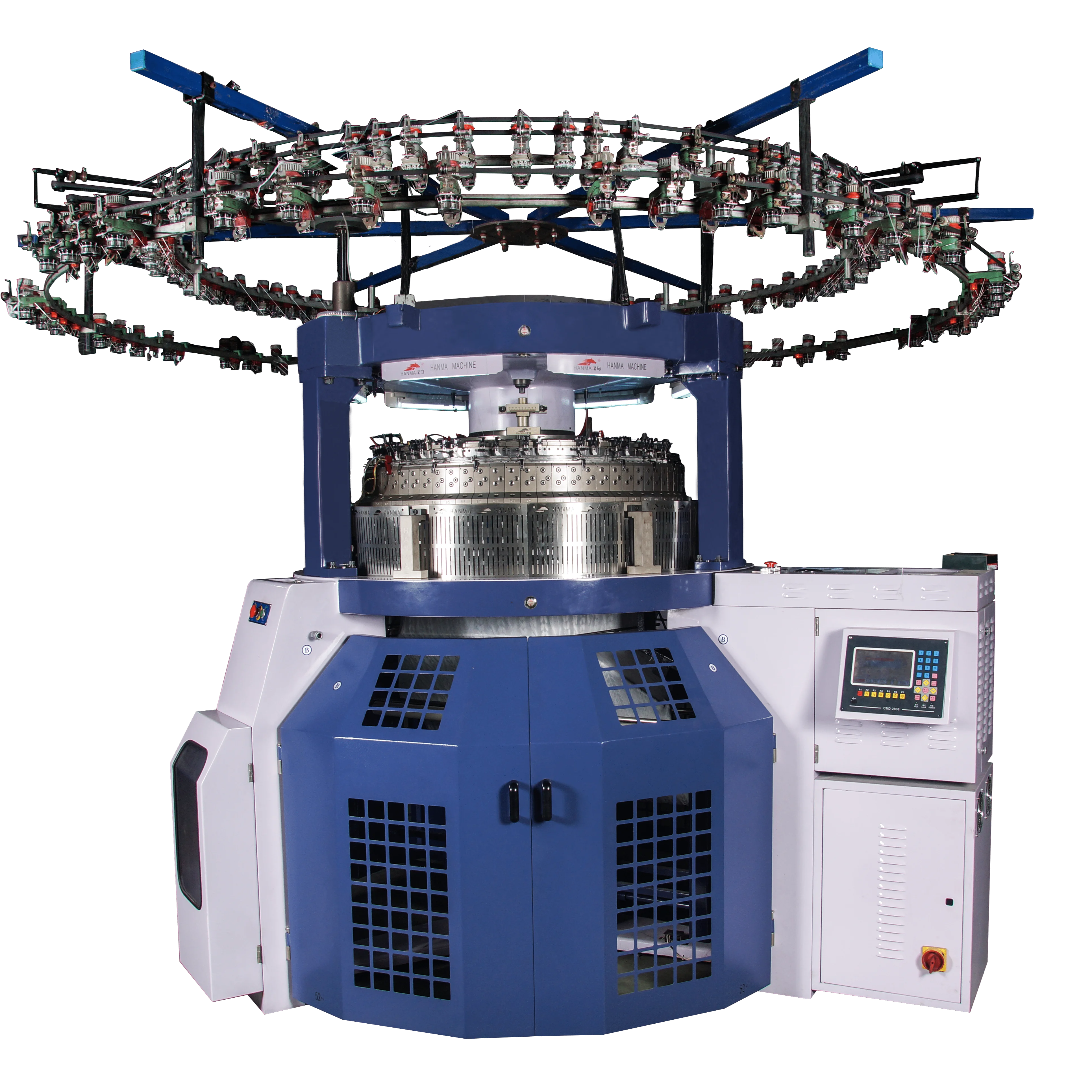 Seamless Underwear Tshirt Fabric Knitting Machine Circular Knitting Machine Hanma Brand Double Rib Jacquard Sweater