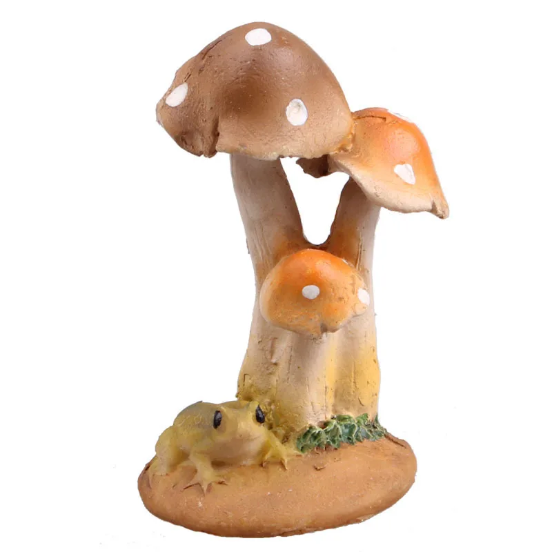 Wild Small Mushroom with Mental Sandbox Game Succulent Flower Pot Aquarium Decoration