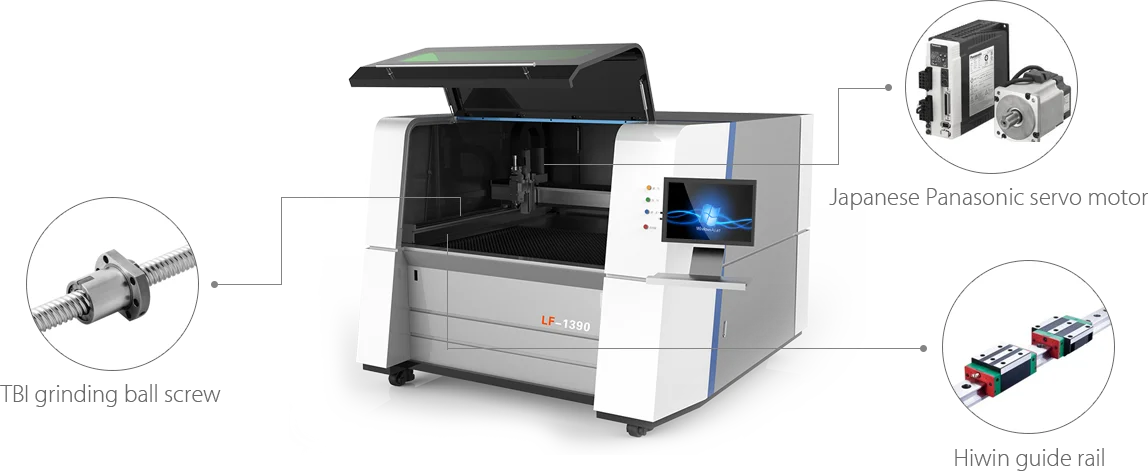 GEWEIKE  hot sales Fiber Laser cutting machine LF1390 for metal