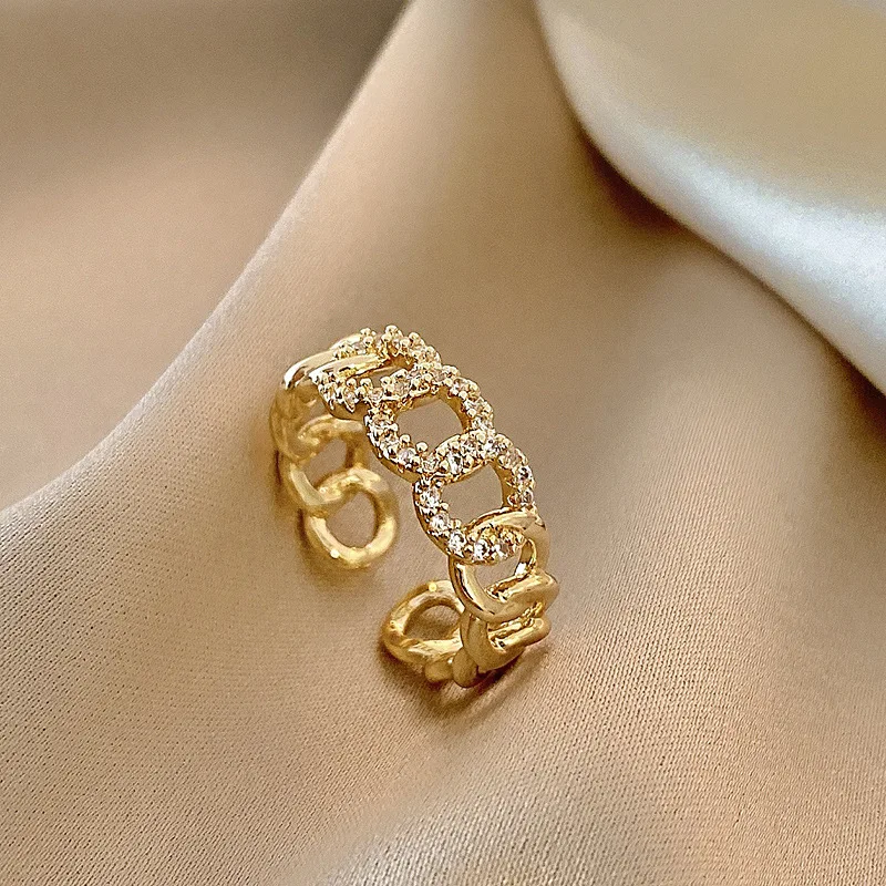 14K Gold Plate Stacking Rings Set for Women CZ Heart Simple Cute Stackable Rings Dainty Trendy Gold Statement Rings Plain Band