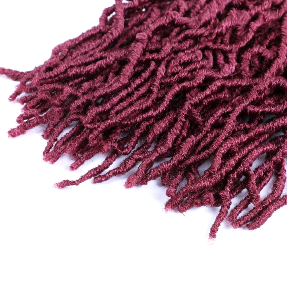 Wholesale Wave Sister Locs Synthetic Hair Crochet Braids African 18 inch New Locs Crochet Braid Hair Bohemia Locs Hair