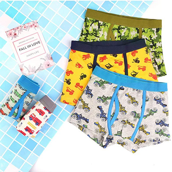 
Cute 5pcs Kids Boys Teens Boxer Underwear 