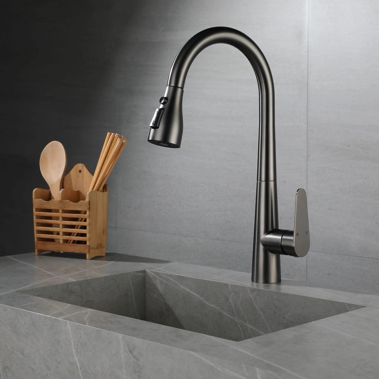 2021 kitchen faucet stainless steel 304 water tap modern kichen kitchen taps brass pull out sprayer kitchen mixer sink faucets