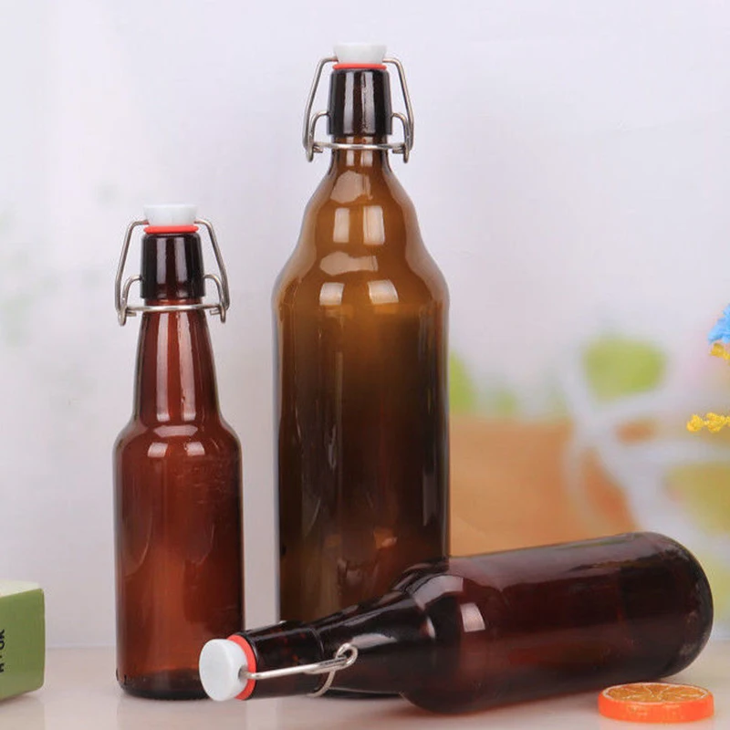 250ml 500ml 750ml 1000ml clear glass swing top bottles Wholesale