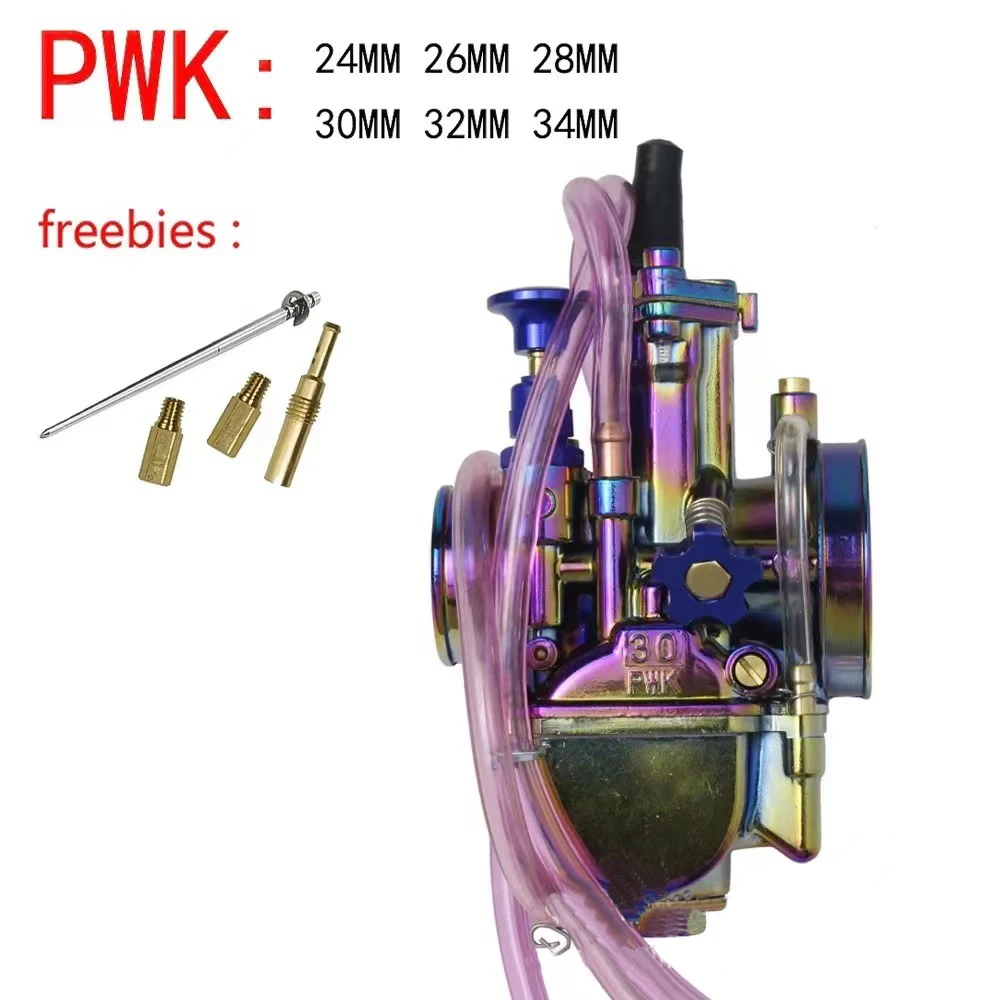 JFG For PWK 24 26 28 30 32 34 Colorful For Keihin PWK Motorcycle Carburetor Racing 90cc-250cc