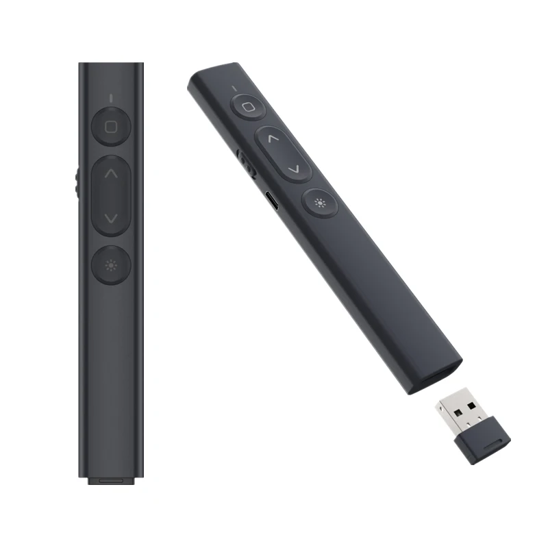 2.4Ghz Wireless USB Powerpoint Presentation Remote Control Page PPT Flip Pen Pointer Clicker Presenter Red Light RF For Teacher