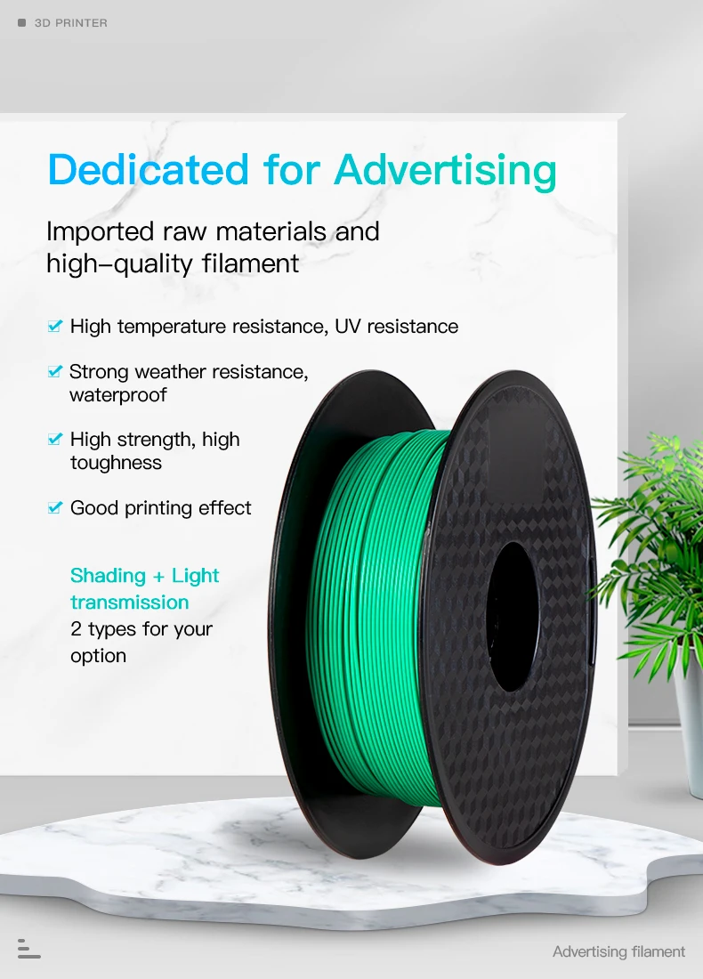 Creality High Quality 3d Filament 1.75mm 1kg Pla for Fdm Printer