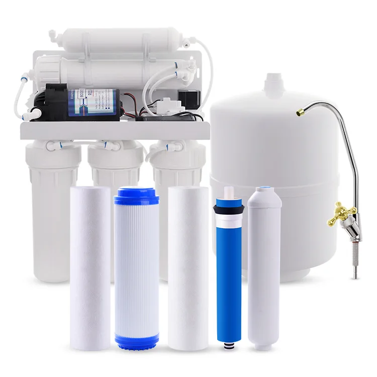 RO Drinking Water Filtration System with Remineralization Filter and UV Ultraviolet Filter 6 Stage Under Sink Reverse Osmosis