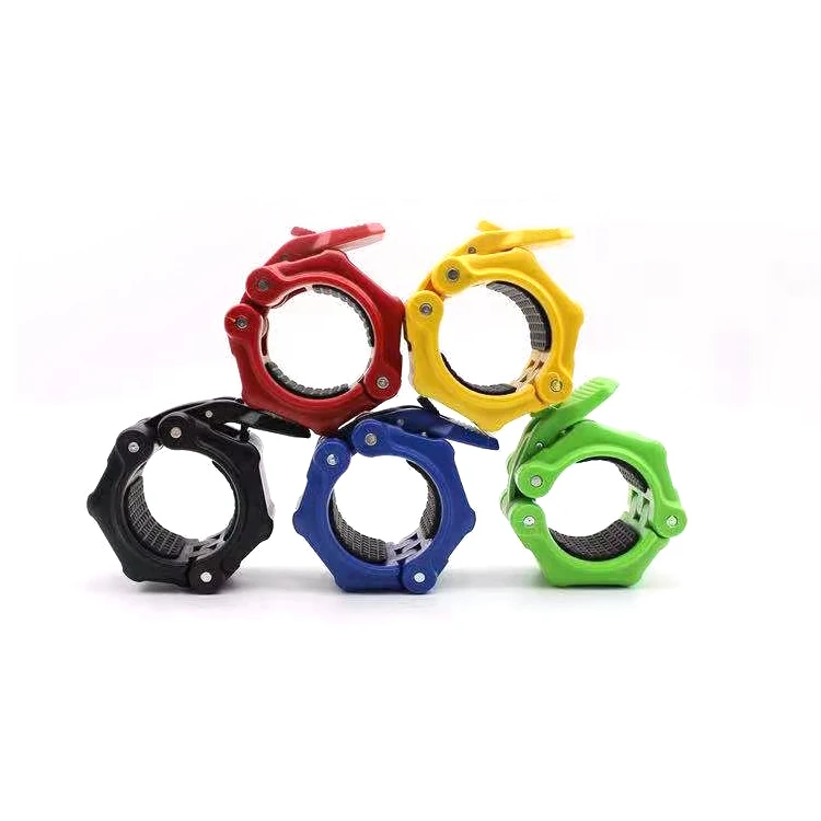Manufacturer Custom Logo Weightlifting Clamp Locking Barbell Collars
